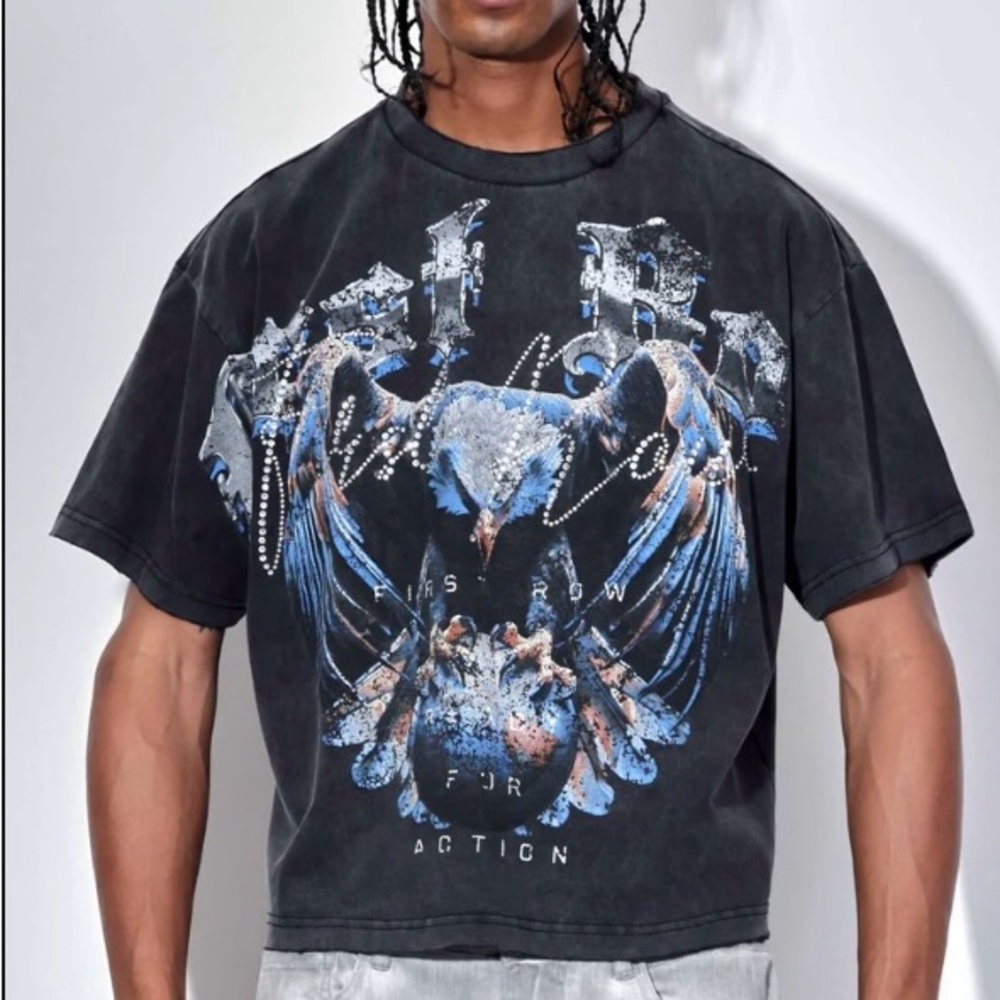 NWT Men’s Black First Row Tee “FREEDOM LIES WITH BEING BOLD”